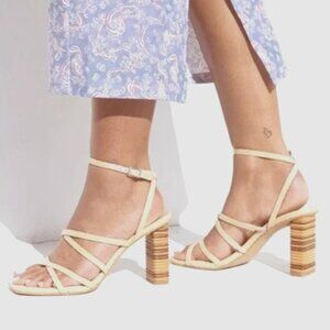 new Dolce Vita Jenko LEATHER Heels SANDALS NEW IN BOX 257 3t2